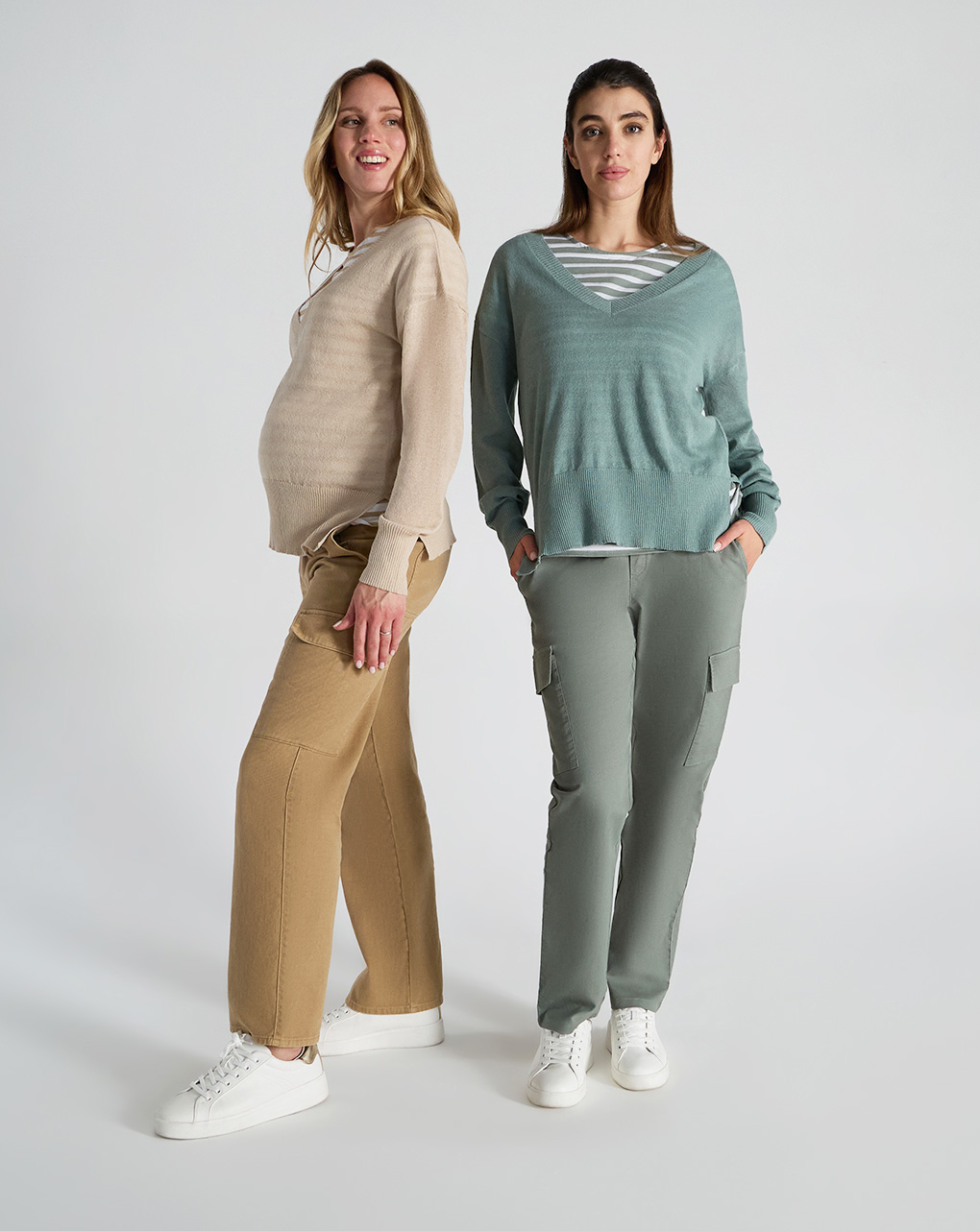 Maglia premaman beige