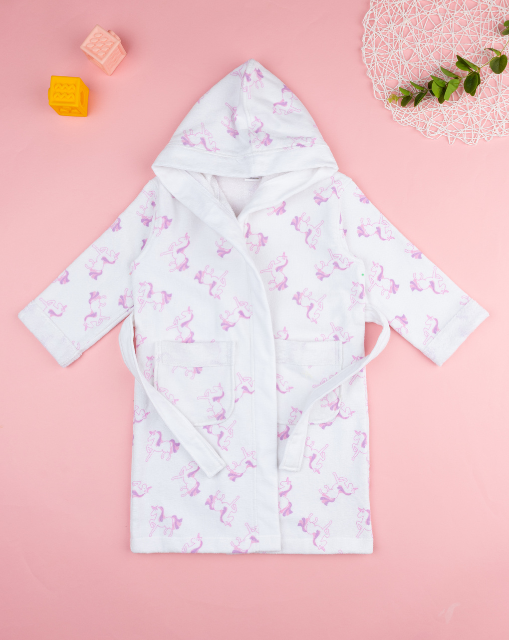 Accappatoio bimba unicorni