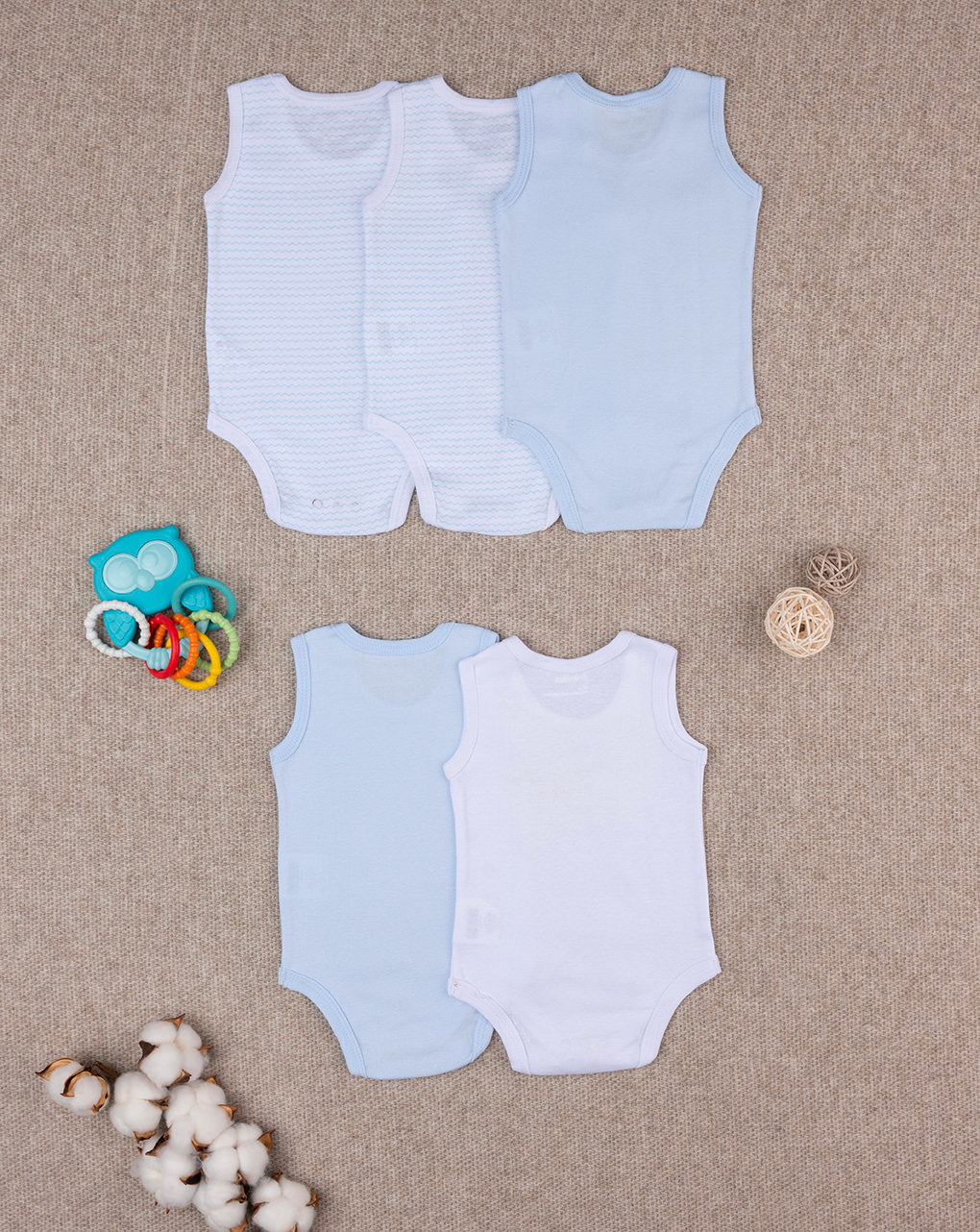 Pack 5 body a canotta bimbo