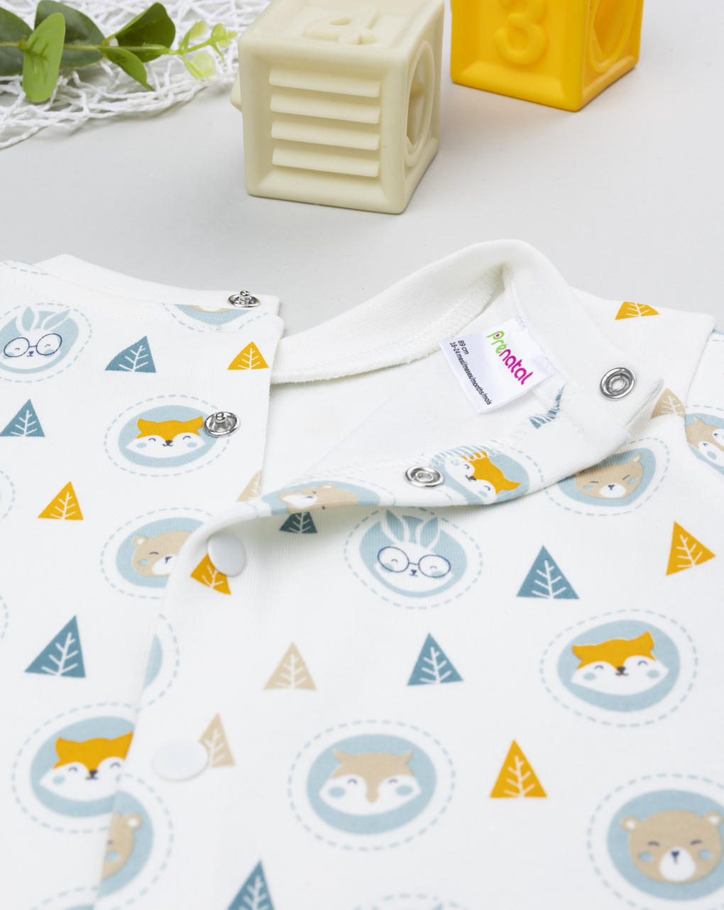 Pigiamone bimbo bianco wood