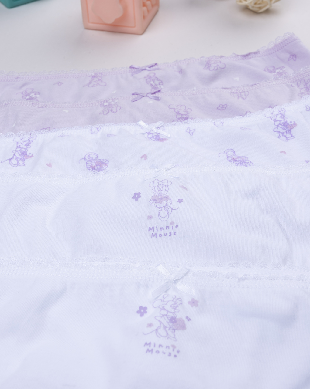 Pack 5 slip bambina minnie