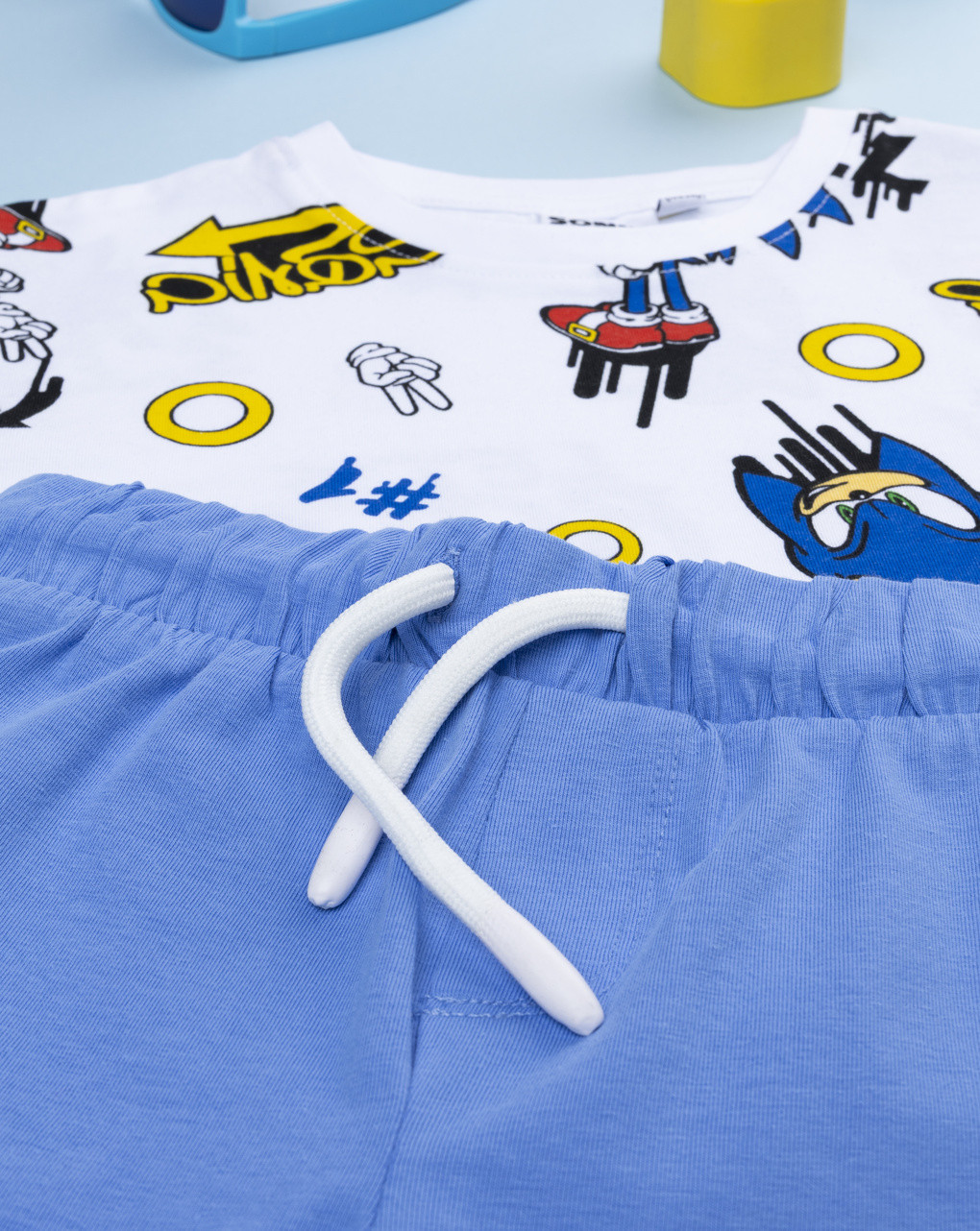 Completo corto bambino sonic