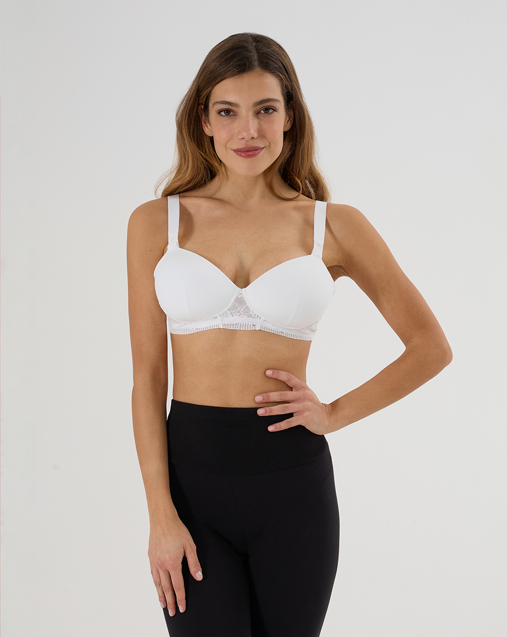 Reggiseno allattamento bianco con pizzo