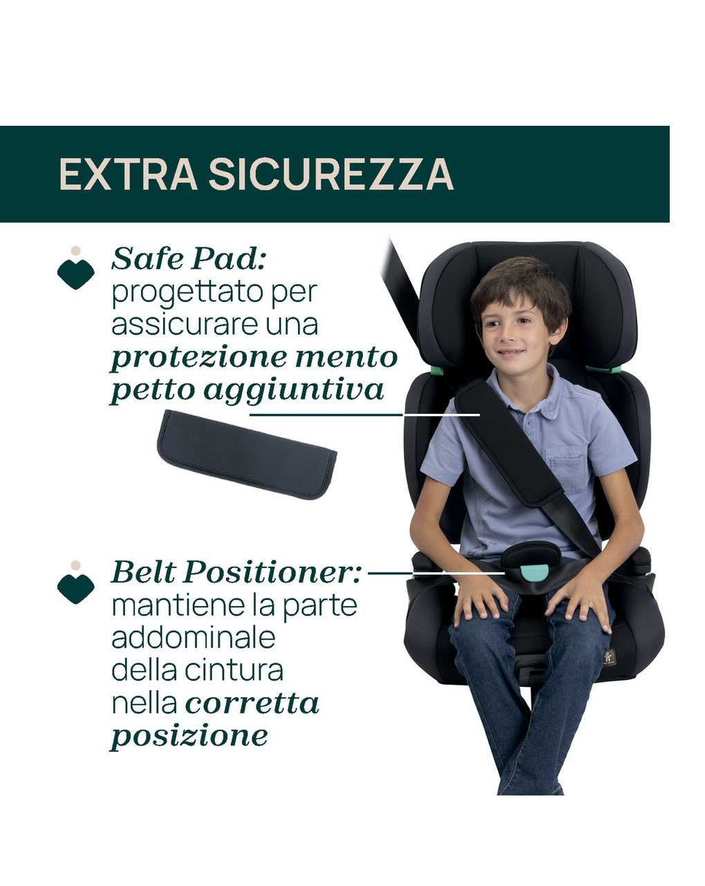 Seggiolino auto quizy i-size black (100–150 cm) - chicco