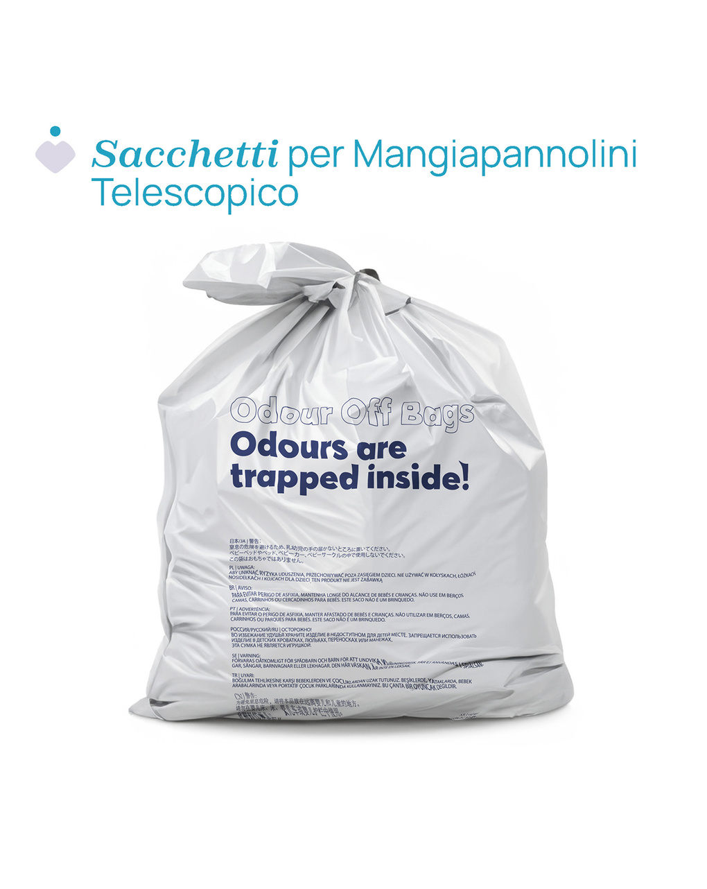 Sacchetti per pattumiera telescopica 15x3 - chicco