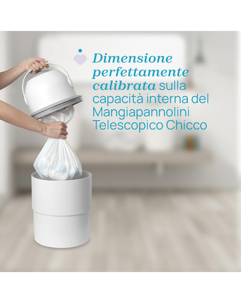 Sacchetti per pattumiera telescopica 15x3 - chicco