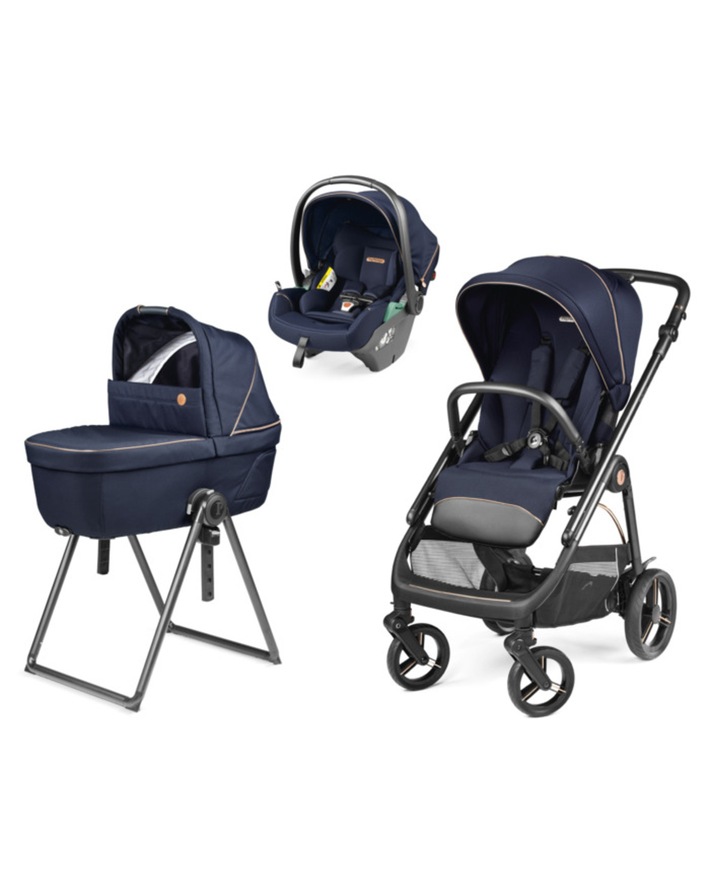 Trio veloce belvedere lounge - blue shine - peg perego