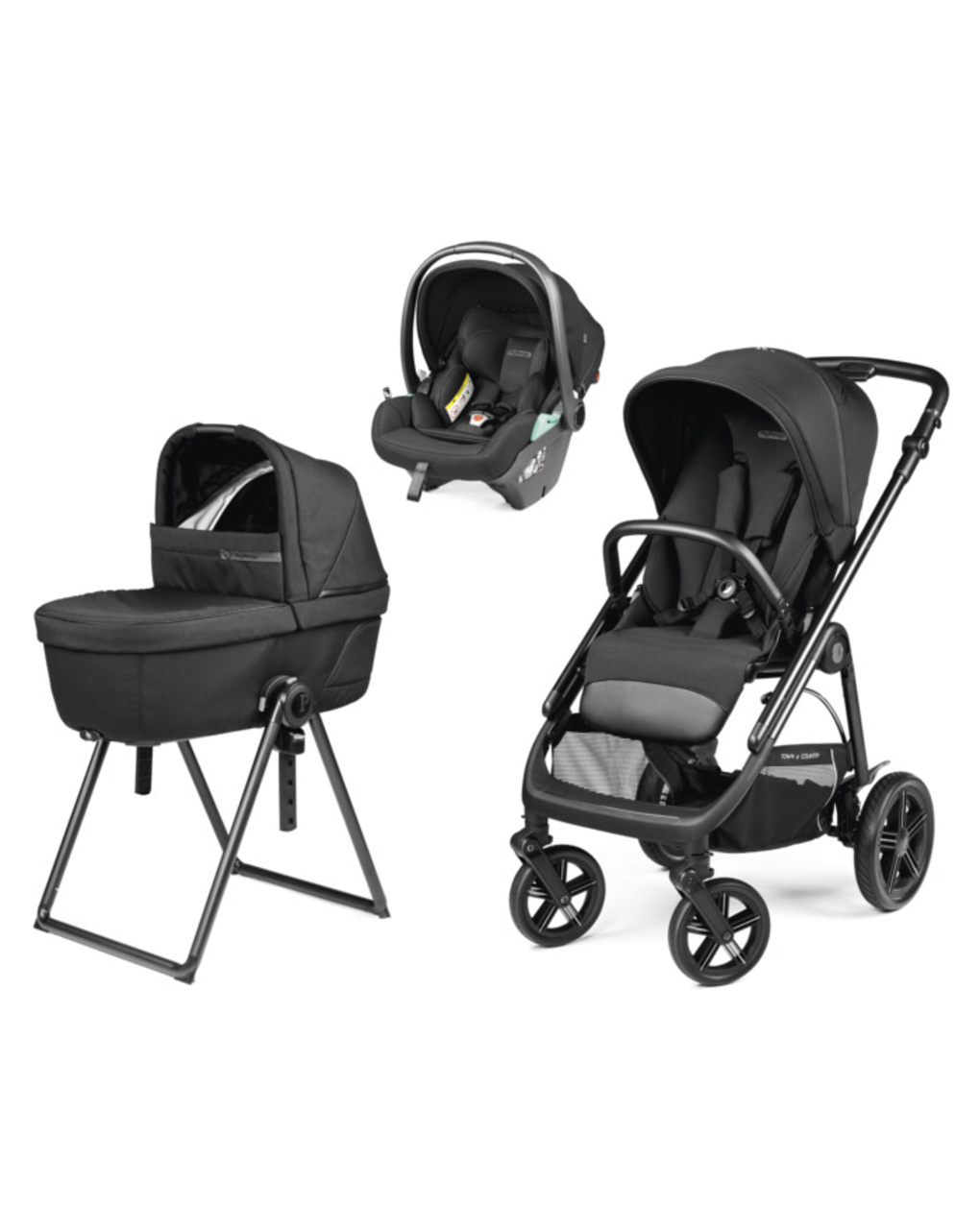 Trio veloce tc belvedere lounge - true black - peg perego