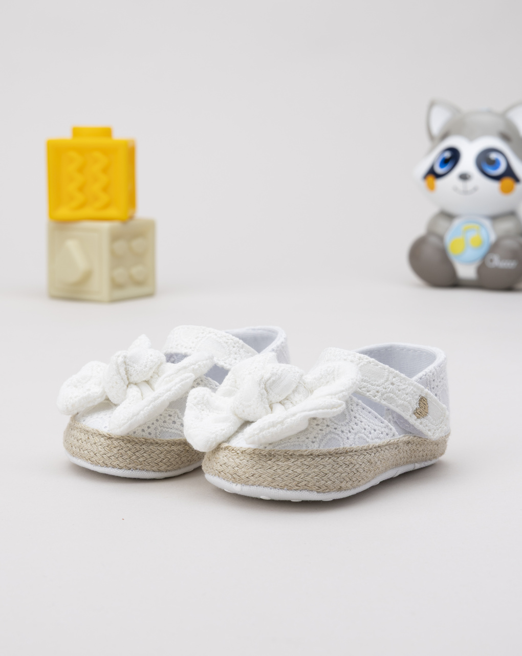 Scarpa neonata sangallo bianco