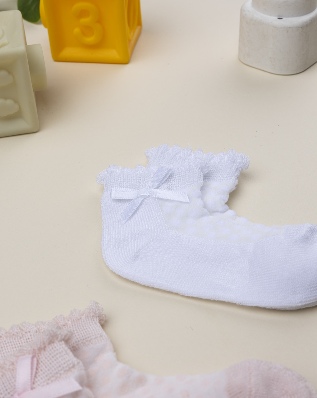 Pack 2 calze eleganti neonata