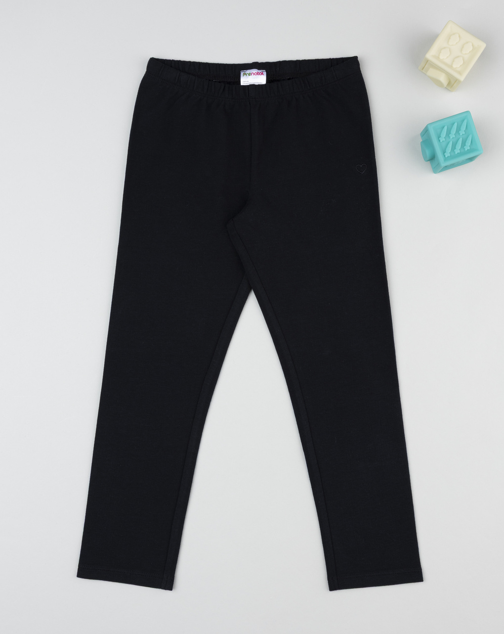 Legging garazato bambina nero