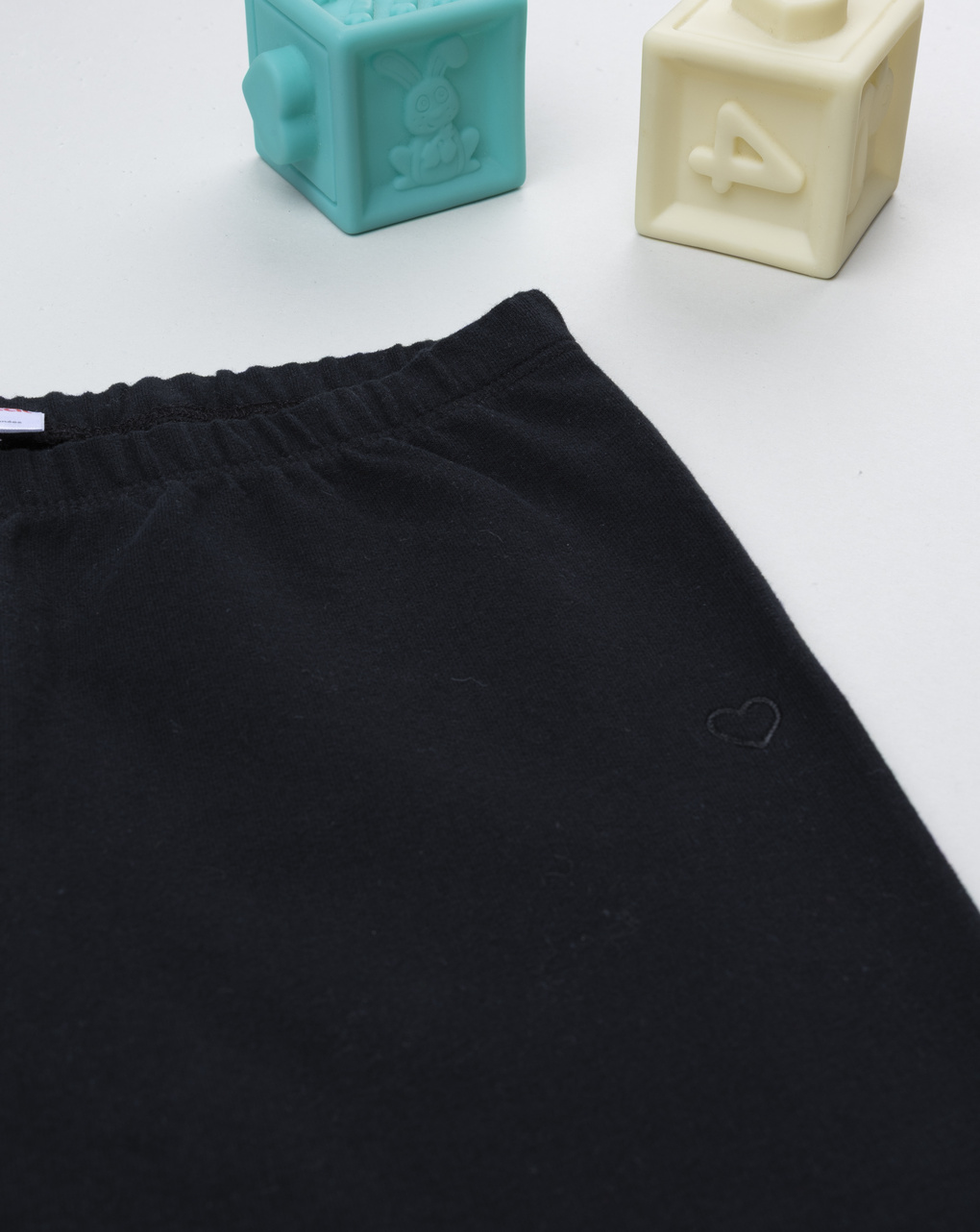 Legging garazato bambina nero