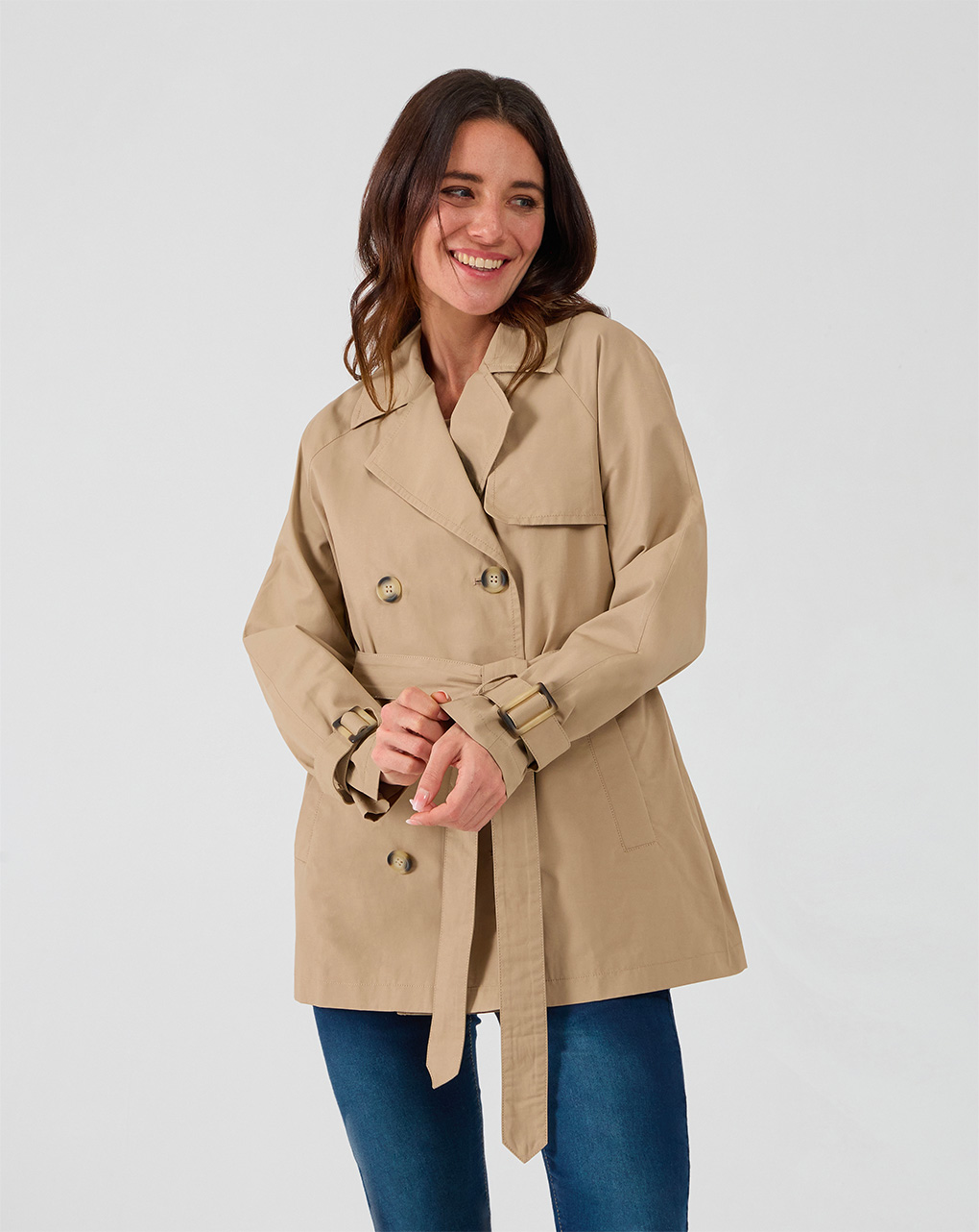 Trench premaman con fusciacca