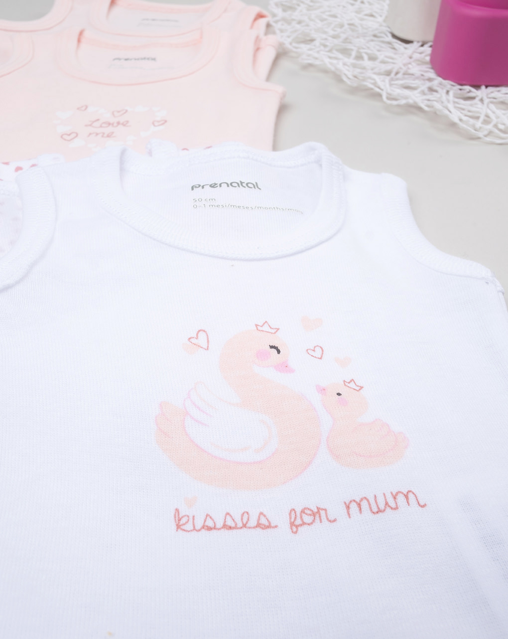 Pack x5 body spalla larga bimba