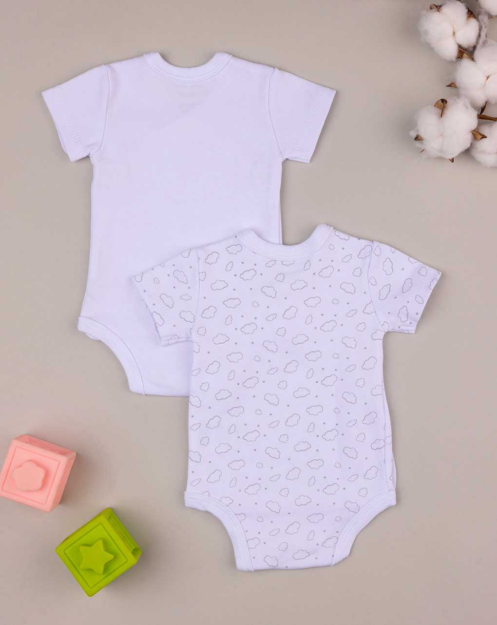 Pack 2 pezzi body con stampa