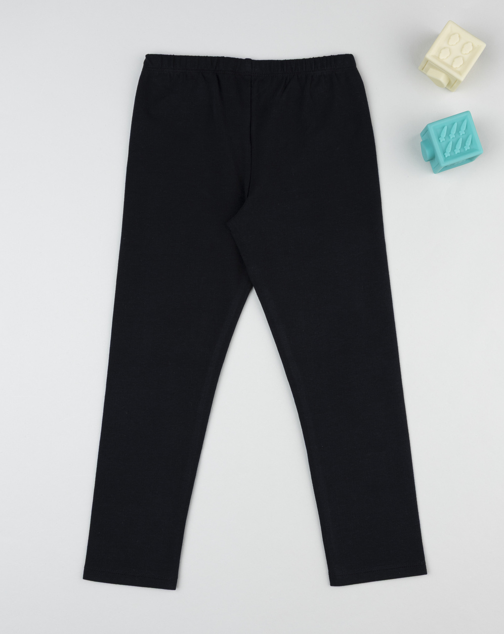 Legging garazato bambina nero