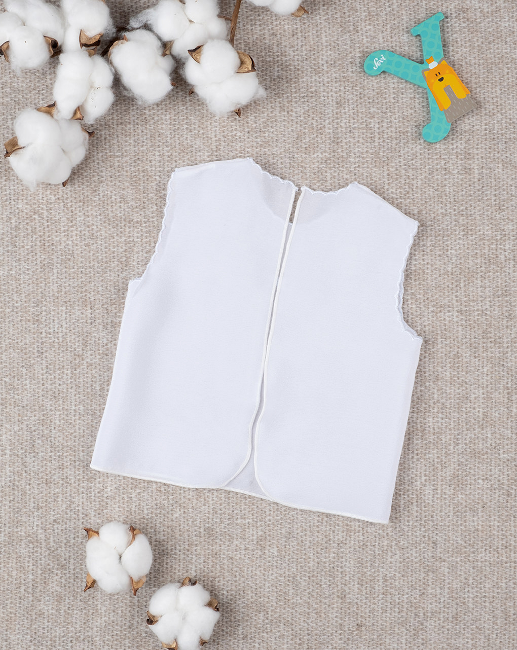 Camicino della fortuna seta bianco neonata