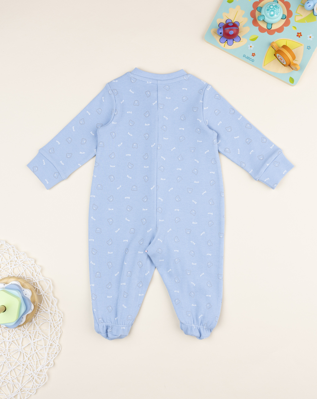 Tutina bimbo azzurro orsetti allover