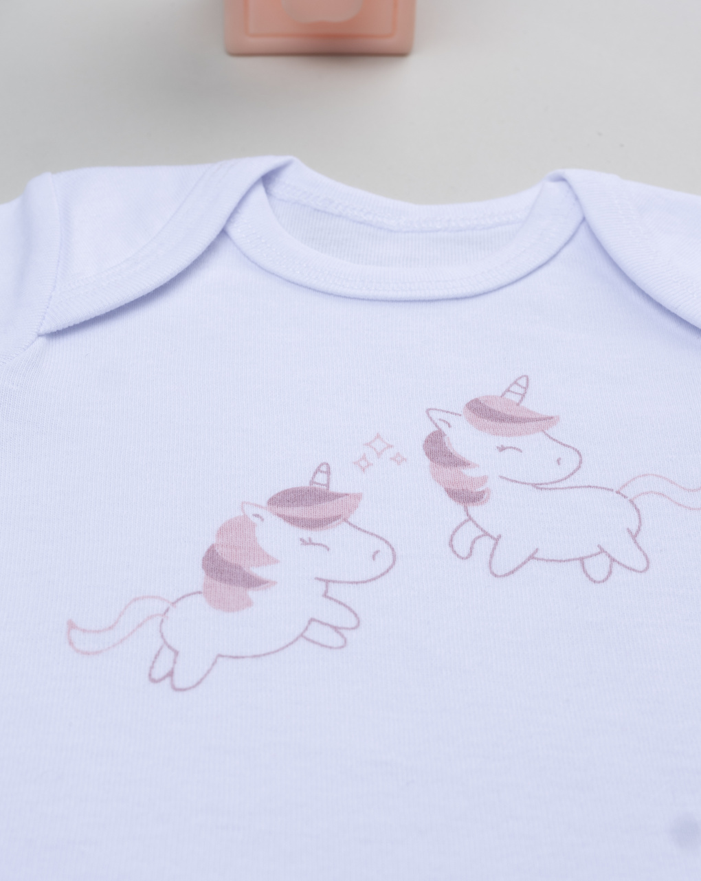 Body costina bimba bianco unicorni