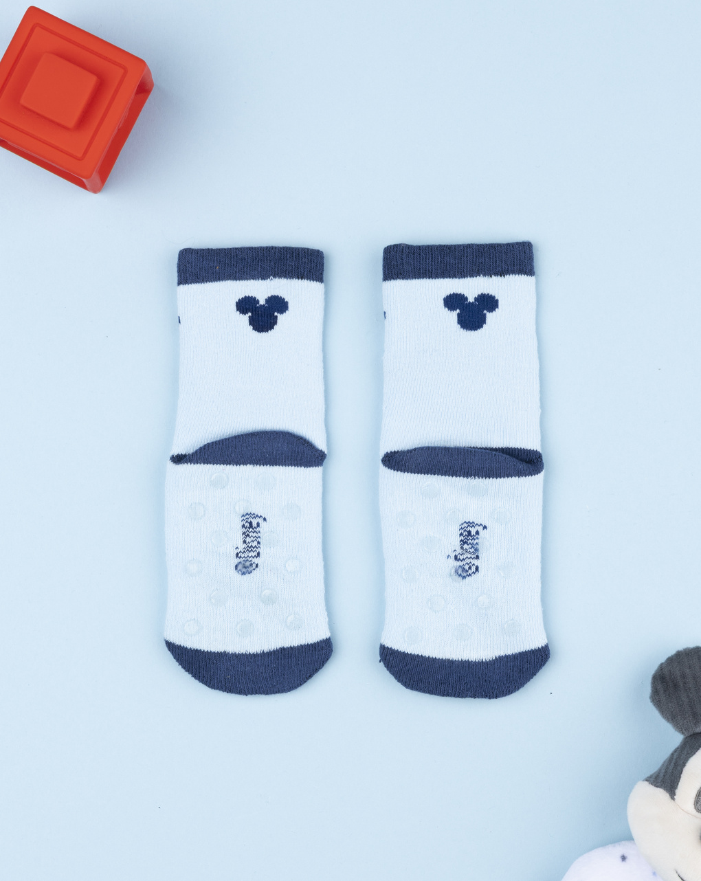 Antiscivolo bimbo blu/azzurro disney topolino