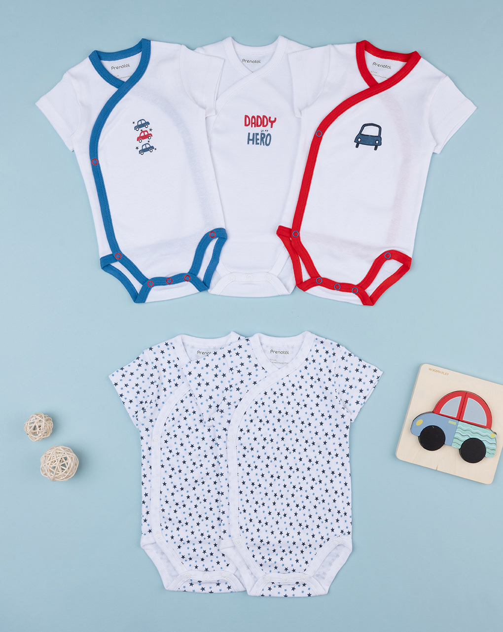 Pack 5 body chiusura incrociata