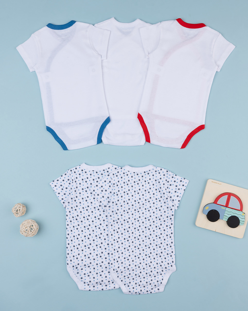 Pack 5 body chiusura incrociata