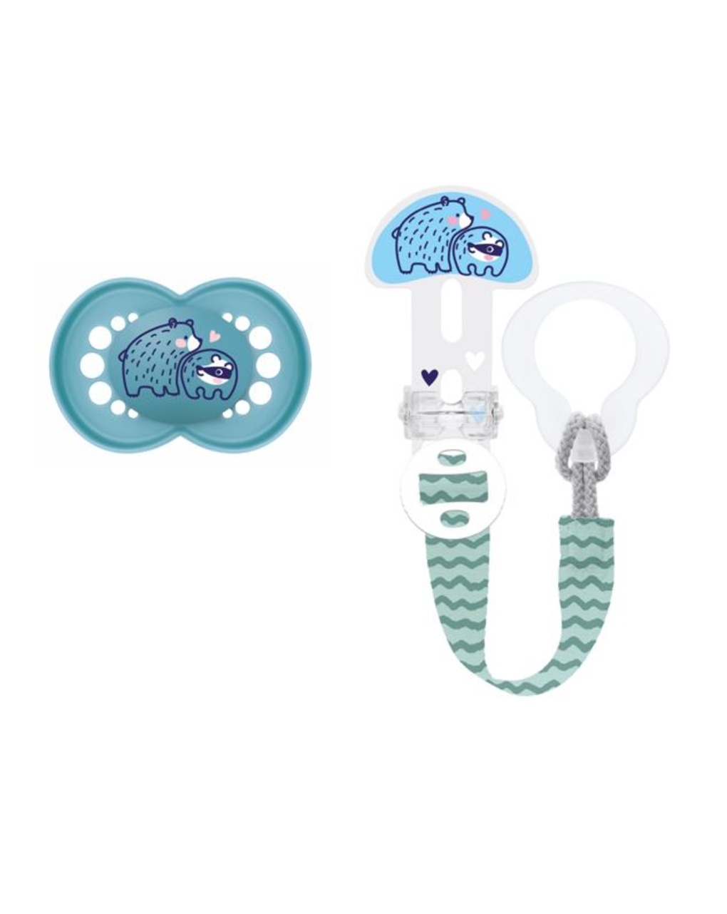 Combi pack succhietto original 16+ mesi + clip it! colori assortiti - mam