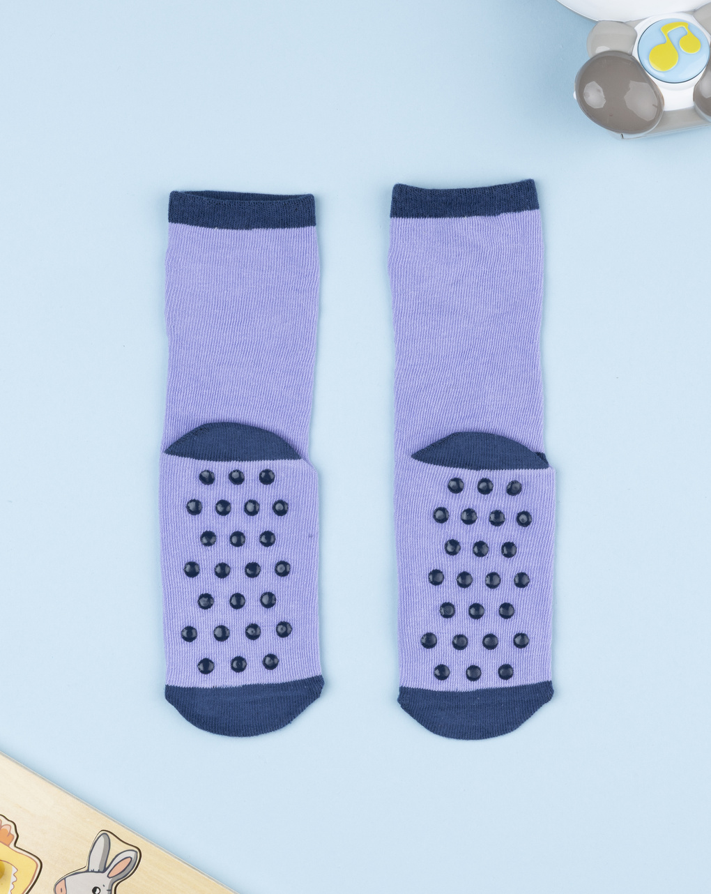 Antiscivolo bimba lilla ciliegie