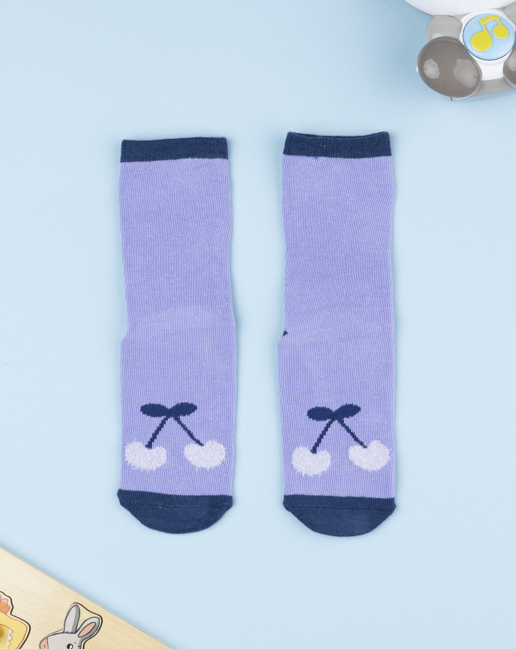 Antiscivolo bimba lilla ciliegie