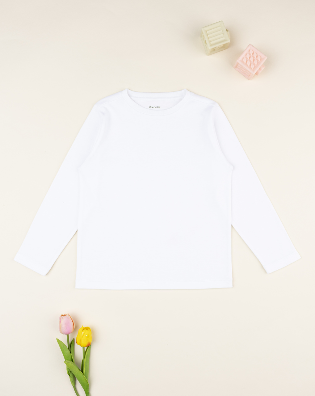 T-shirt bambino bianca girocollo