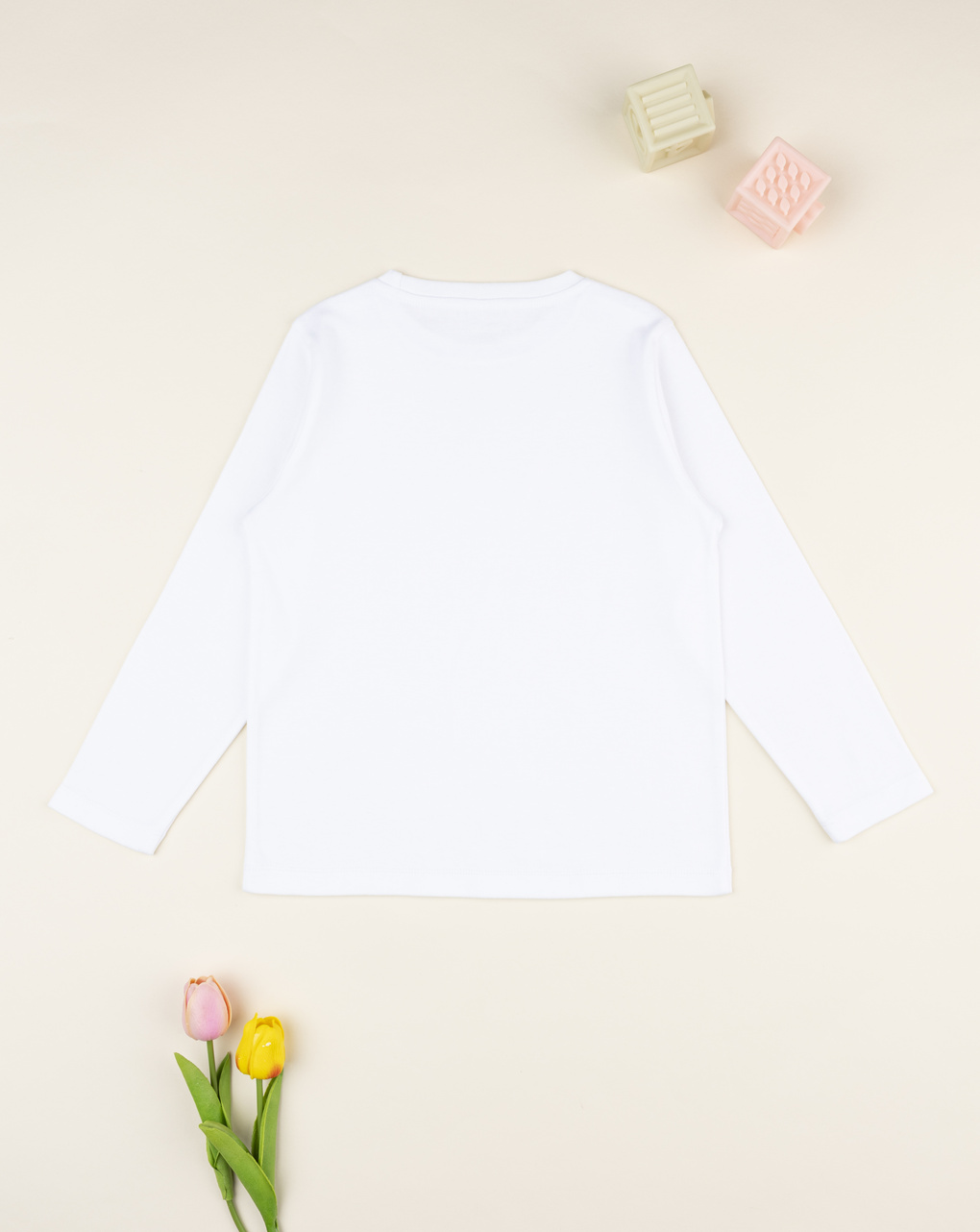 T-shirt bambino bianca girocollo