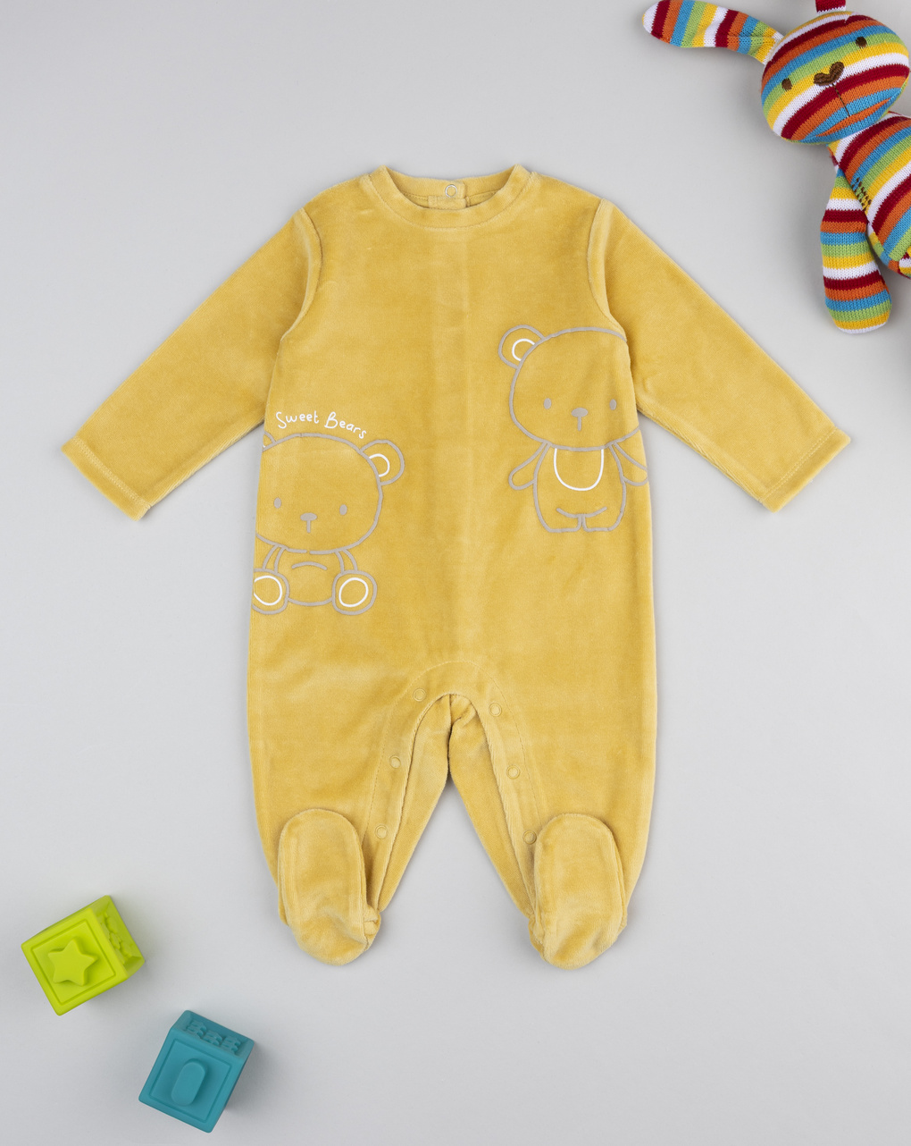 Tutina bimbo gialla orsetti