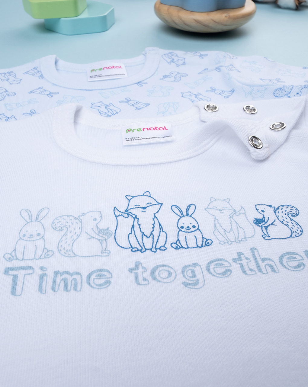 Pack 2 body intimi neonato "bosco"