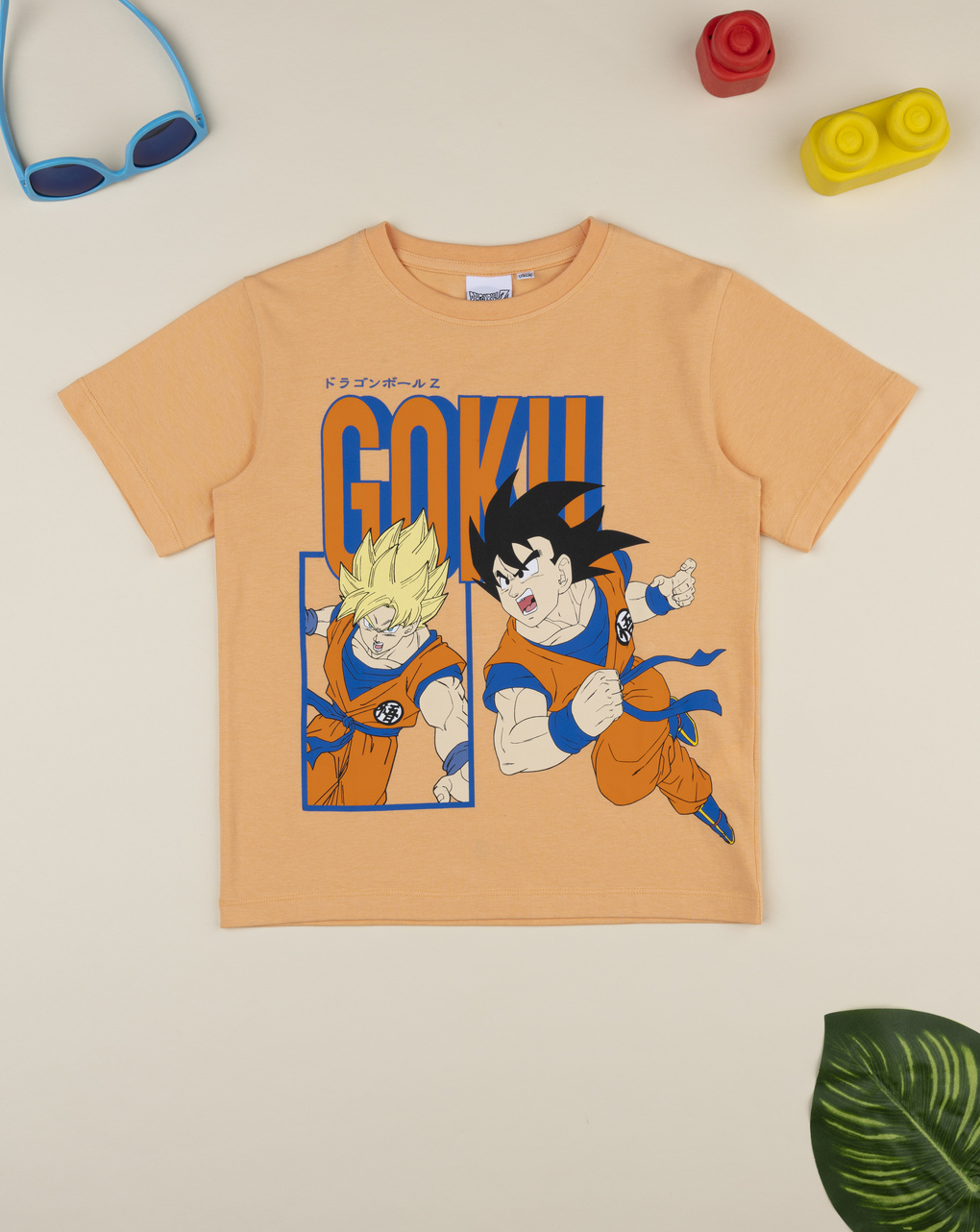 T-shirt maniche corte arancione bambino dragon ball
