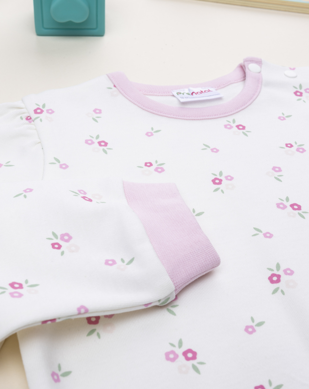 Pigiama bimba fiori allover