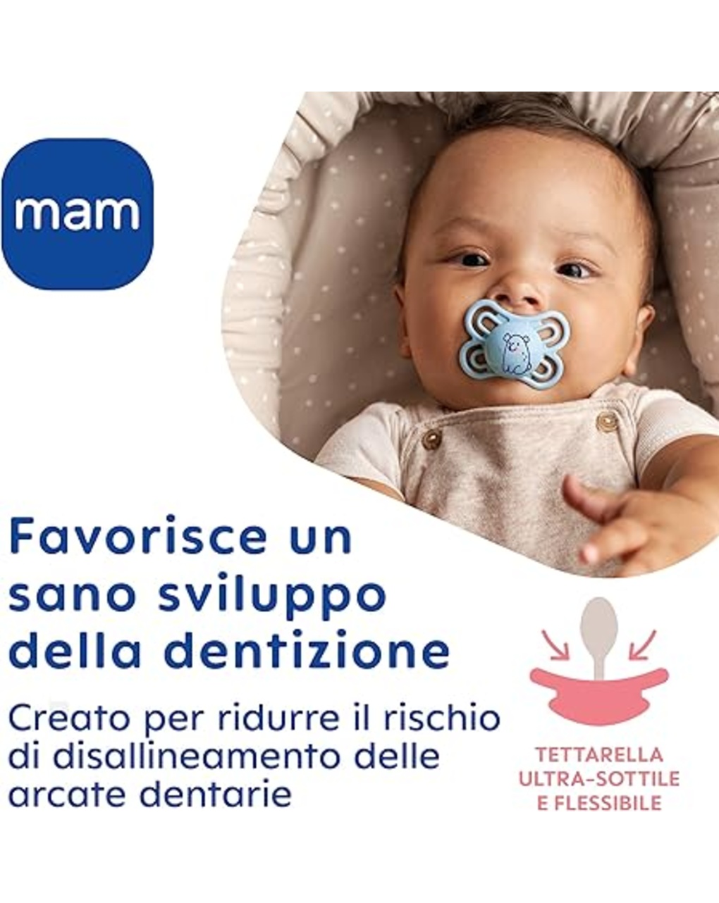 Combi pack succhietto perfect 2-6 mesi + clip it! colori assortiti - mam