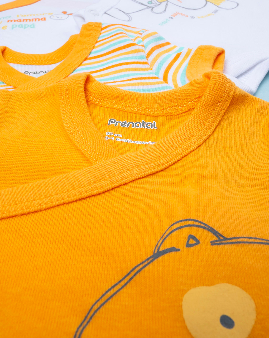 Pack x5 body manica corta unisex