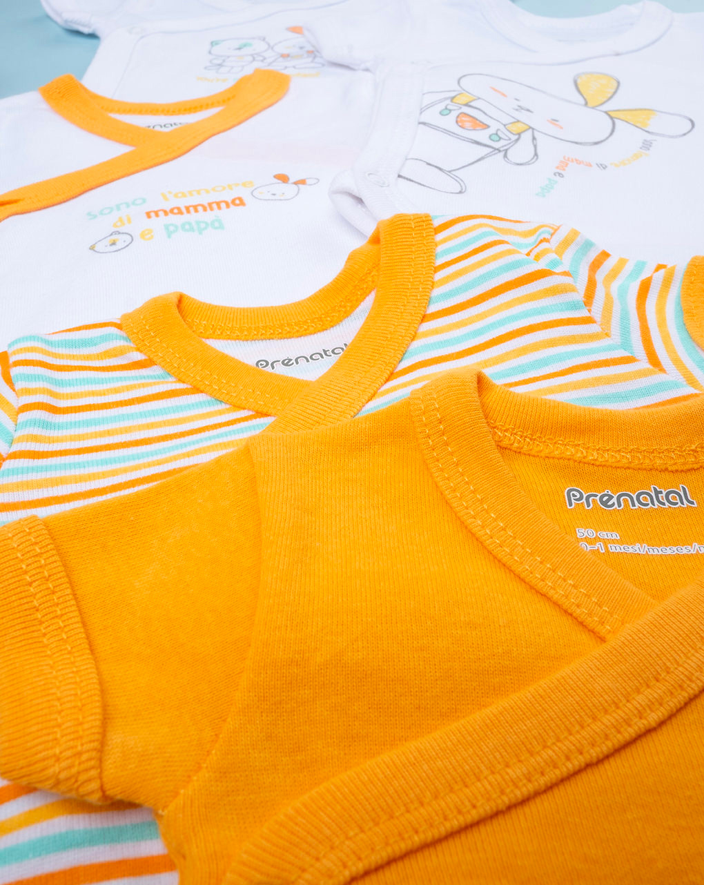 Pack x5 body manica corta unisex