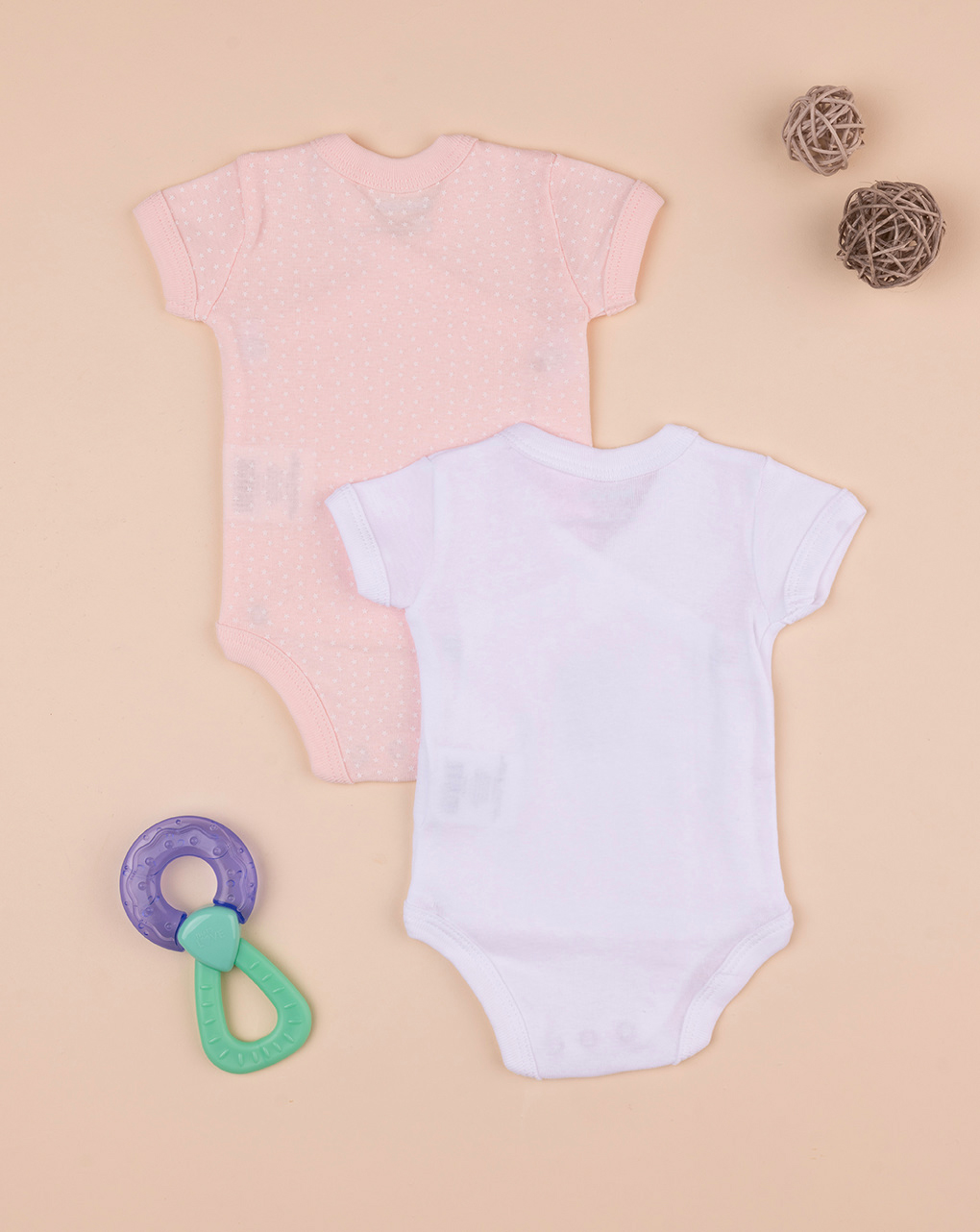 Pack 2 pezzi body con stampa