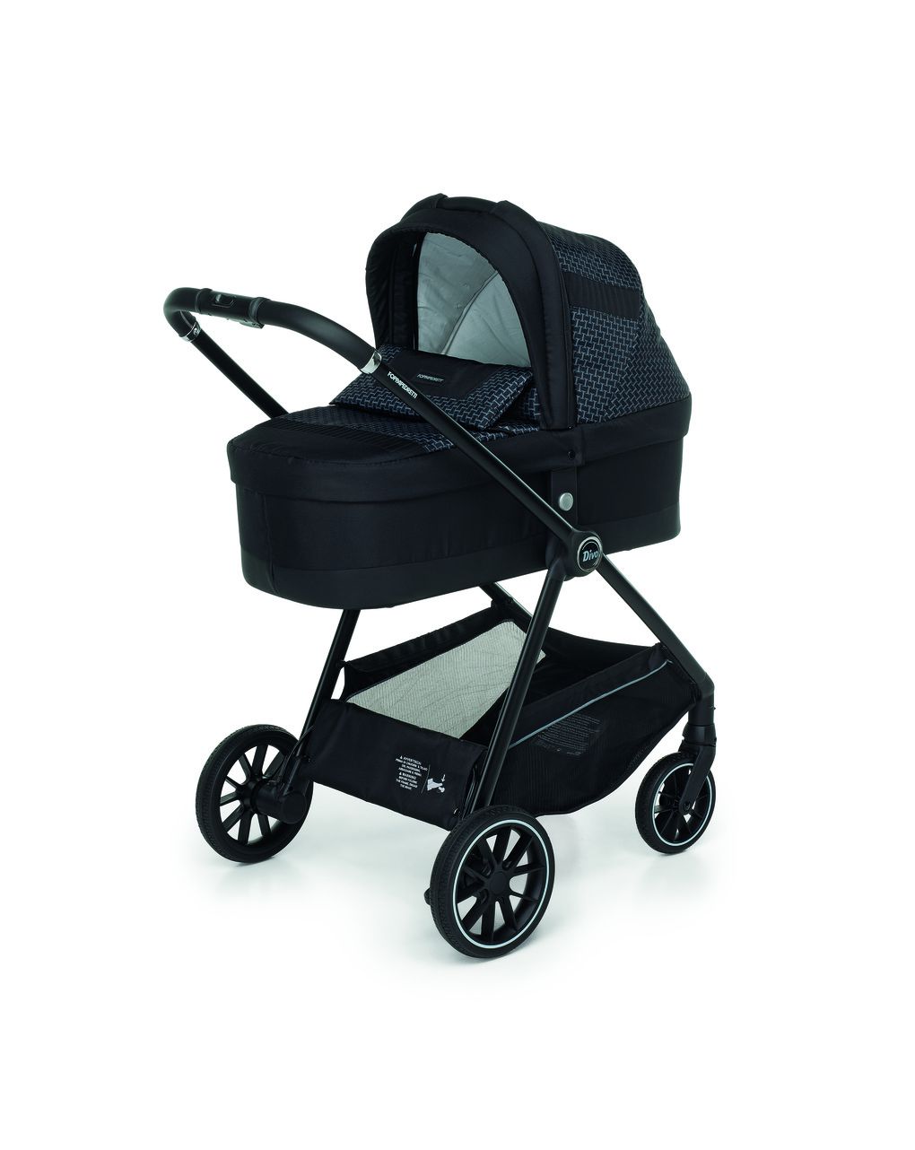 Trio divo chic + seggiolino rek black + adattatore - foppapedretti