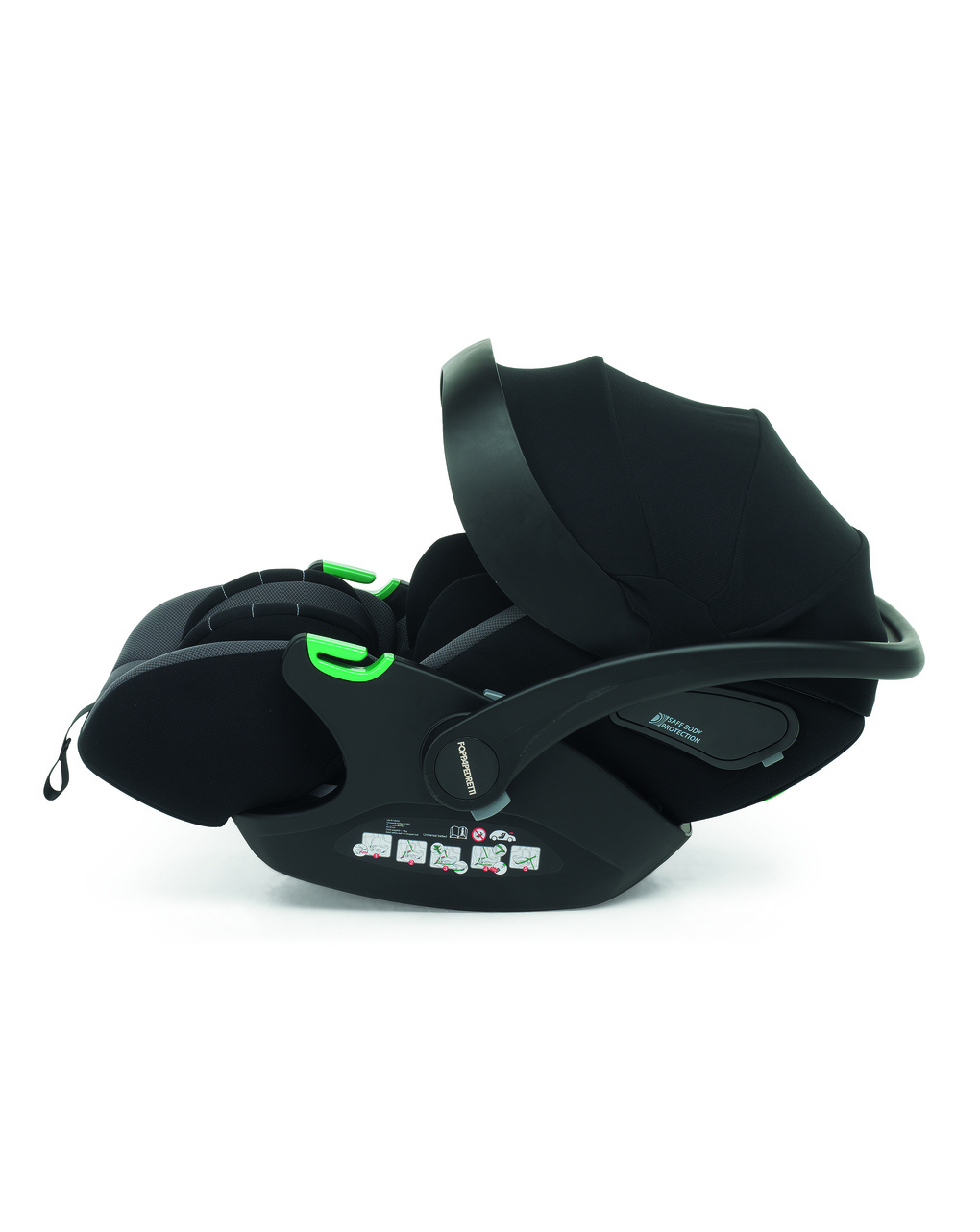 Trio divo chic + seggiolino rek black + adattatore - foppapedretti