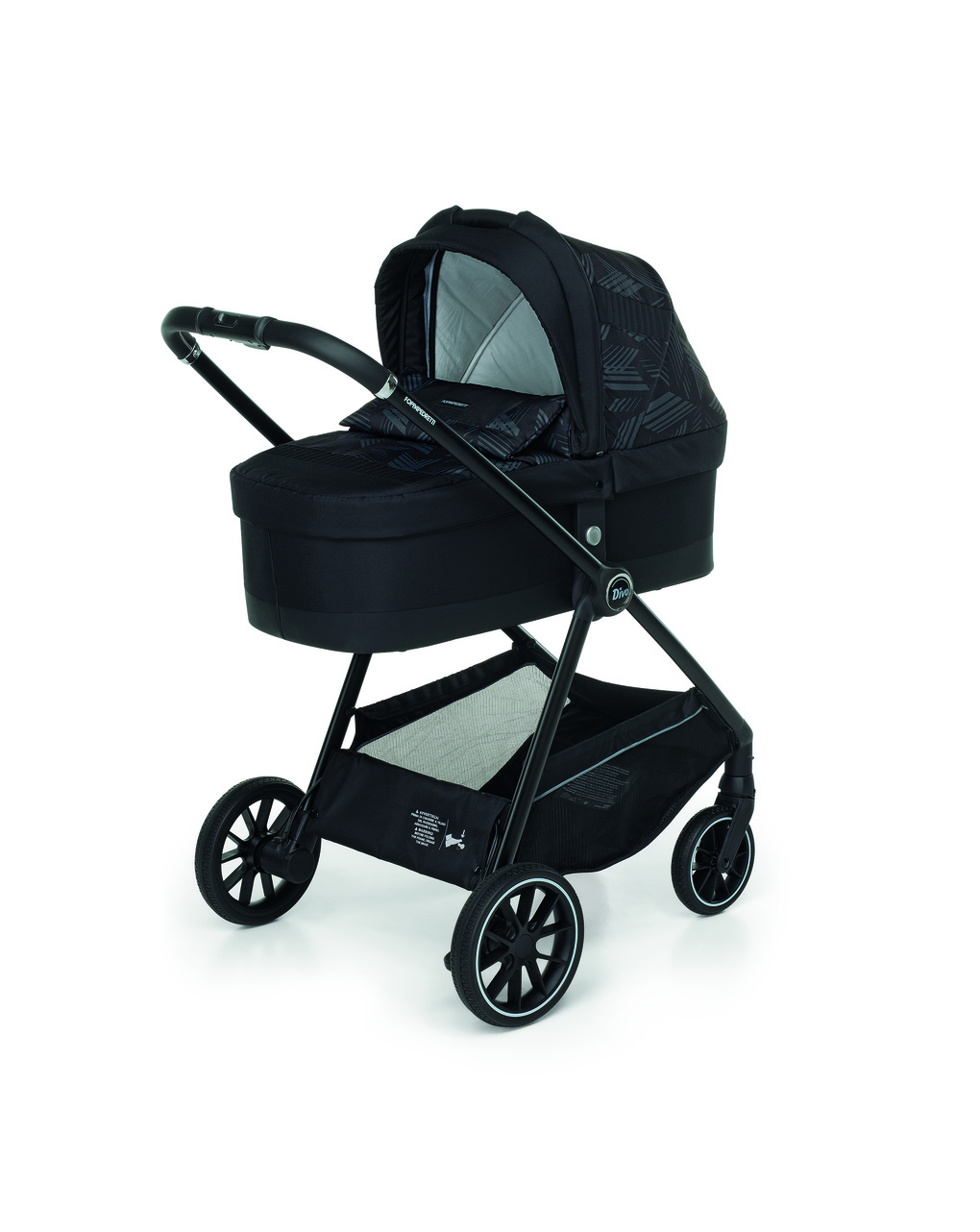 Trio divo glamour + seggiolino rek black + adattatore - foppapedretti