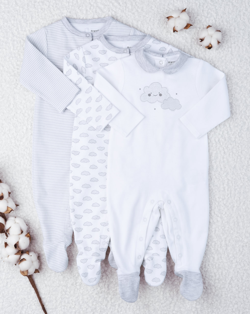 Pack 3 tutine unisex "grey"