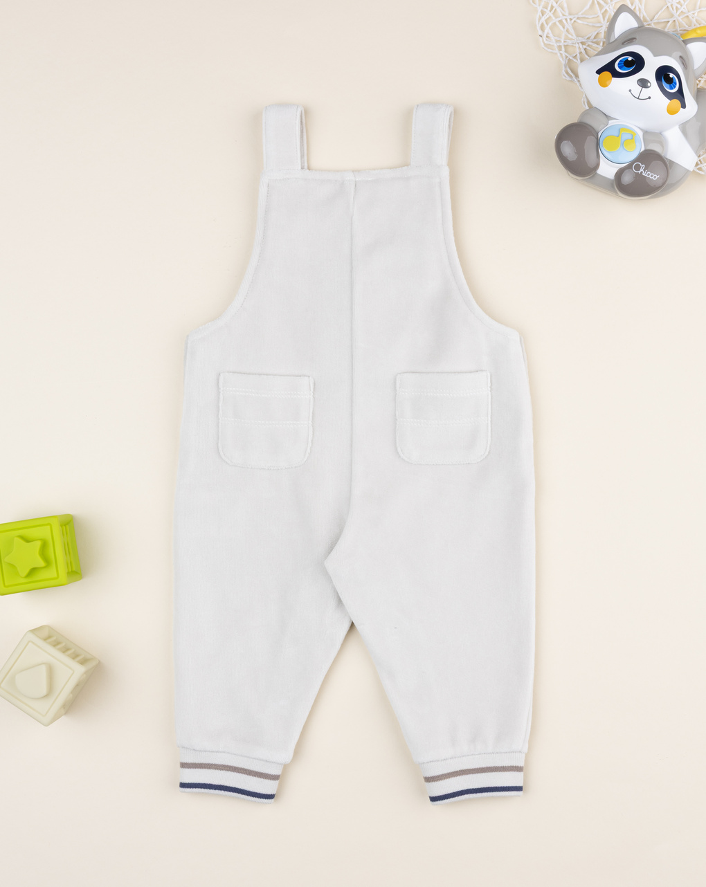 Salopette bimbo marrone orsetto