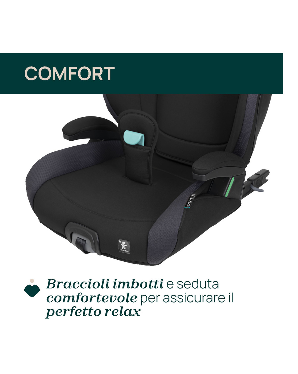 Seggiolino auto quizy i-size black (100–150 cm) - chicco