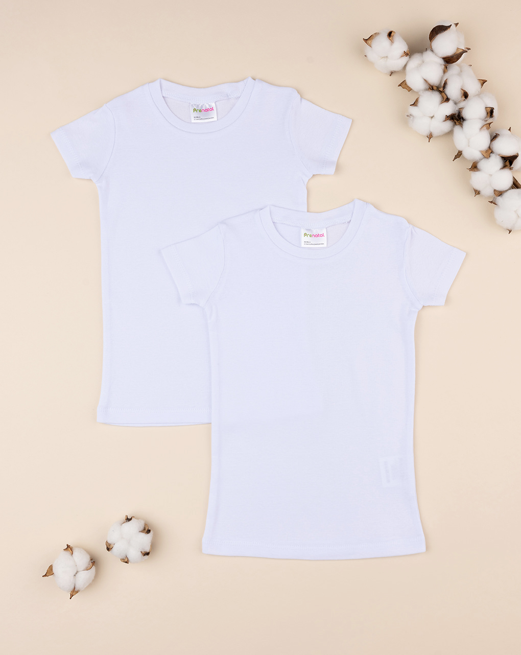 Pack 2 magliette intime bambino mezza manica