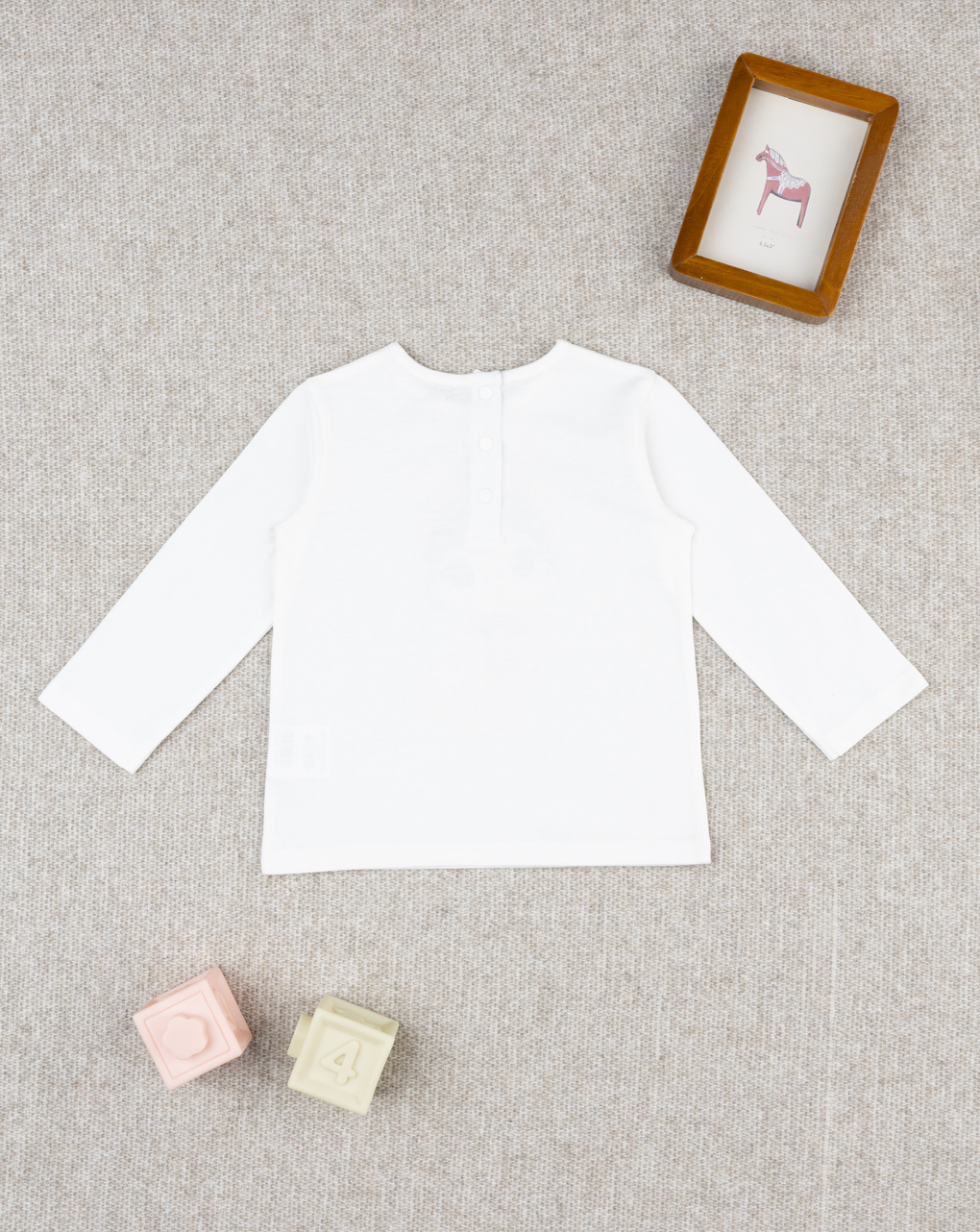 T-shirt bimba bianca stampa "lady unicorn"