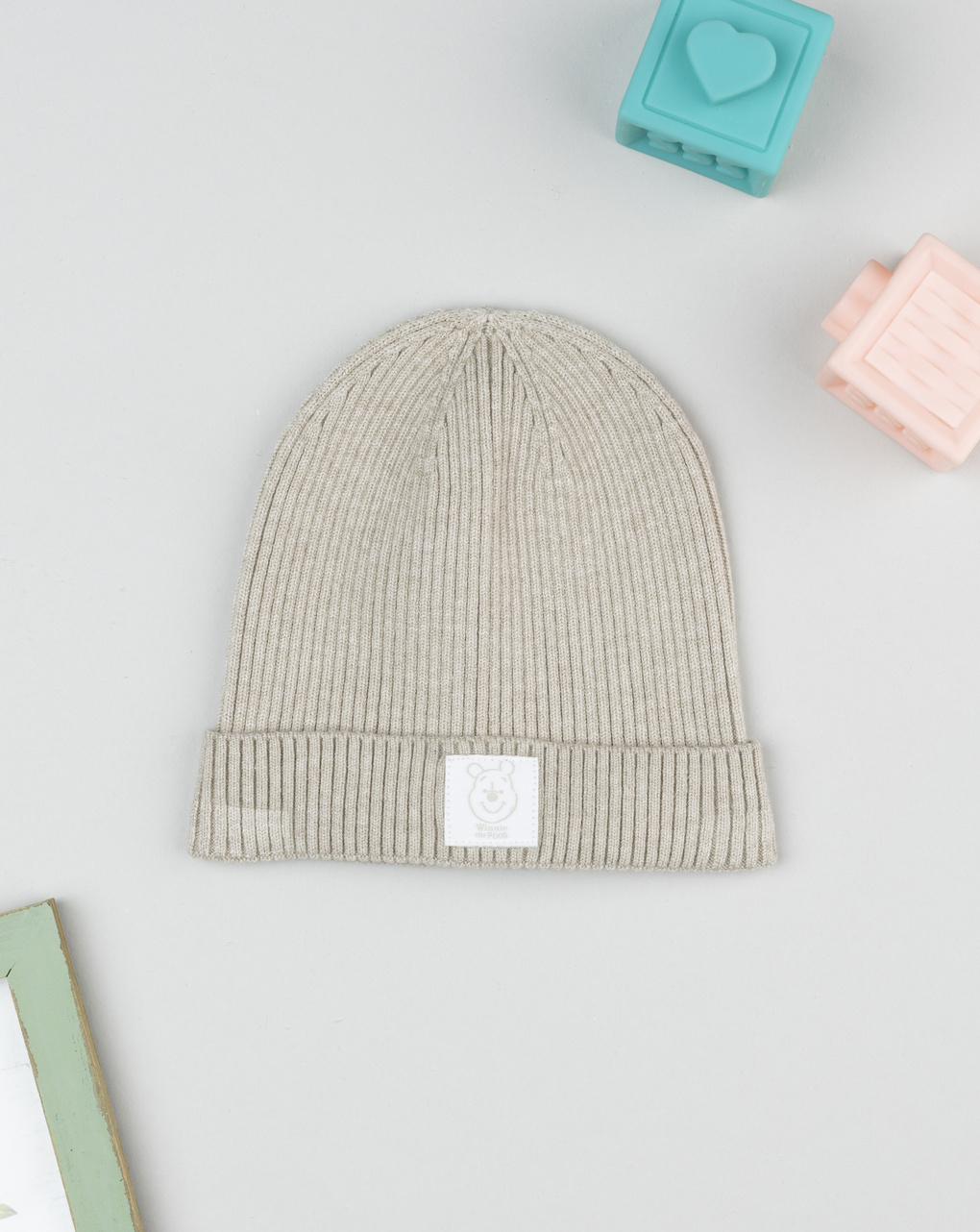 Berretto bimbo beige costina winnie