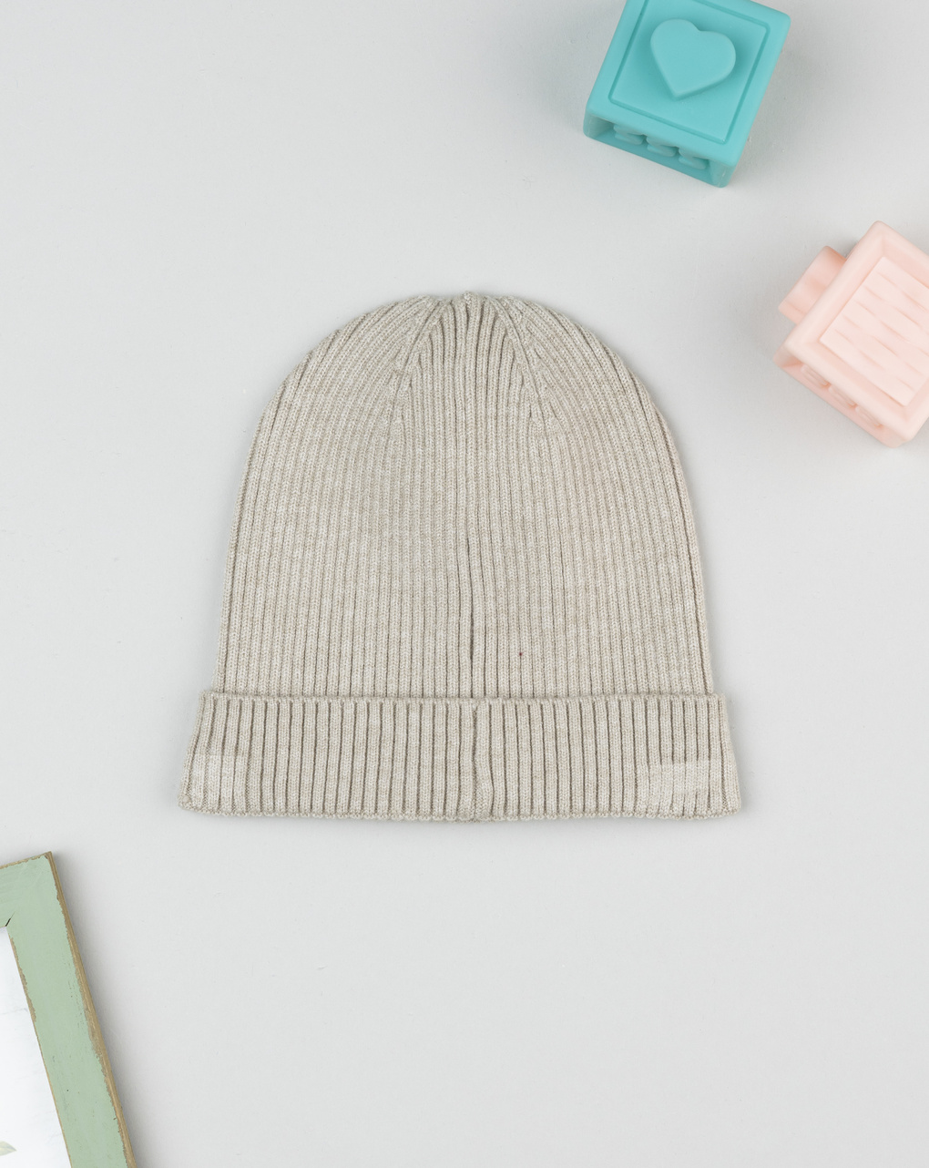 Berretto bimbo beige costina winnie