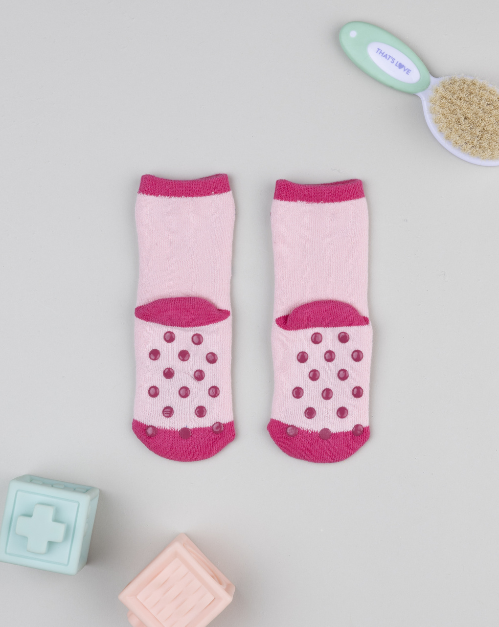 Antiscivolo bimba rosa orsetti/cuori